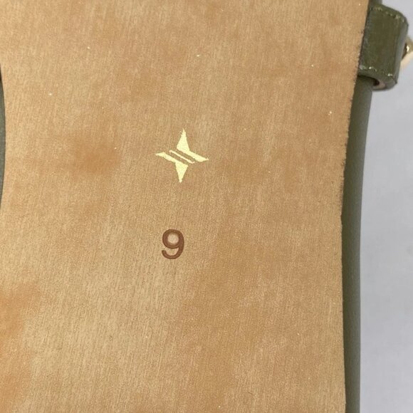 NEW TUCKERNUCK Nina Leather Ballet Flats – Olive Green – Women’s Size 9 - Picture 2 of 7